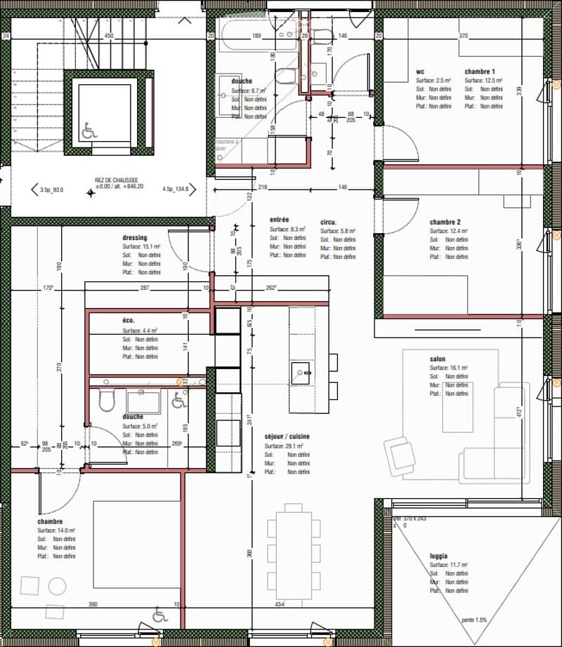 Appartamento nuovo di 4.5 locali con giardino 141 m² Vérossaz (5)