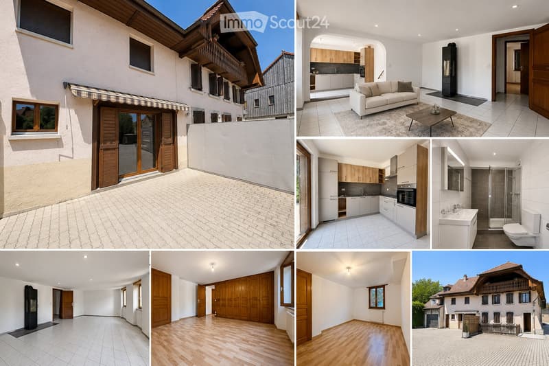 Wunderschönes 3,5-Zimmer-Apartment zur Miete in Delley (1)
