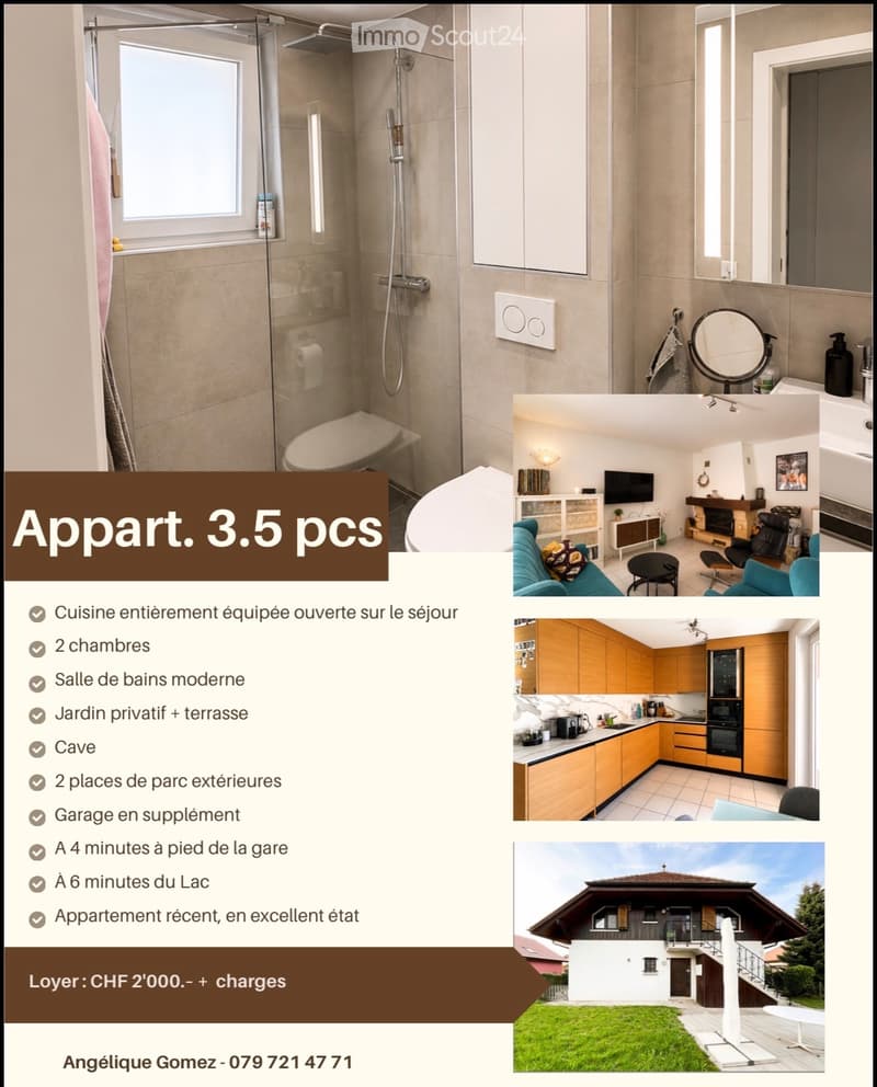 Appartement à louer 3,5 pcs (1)