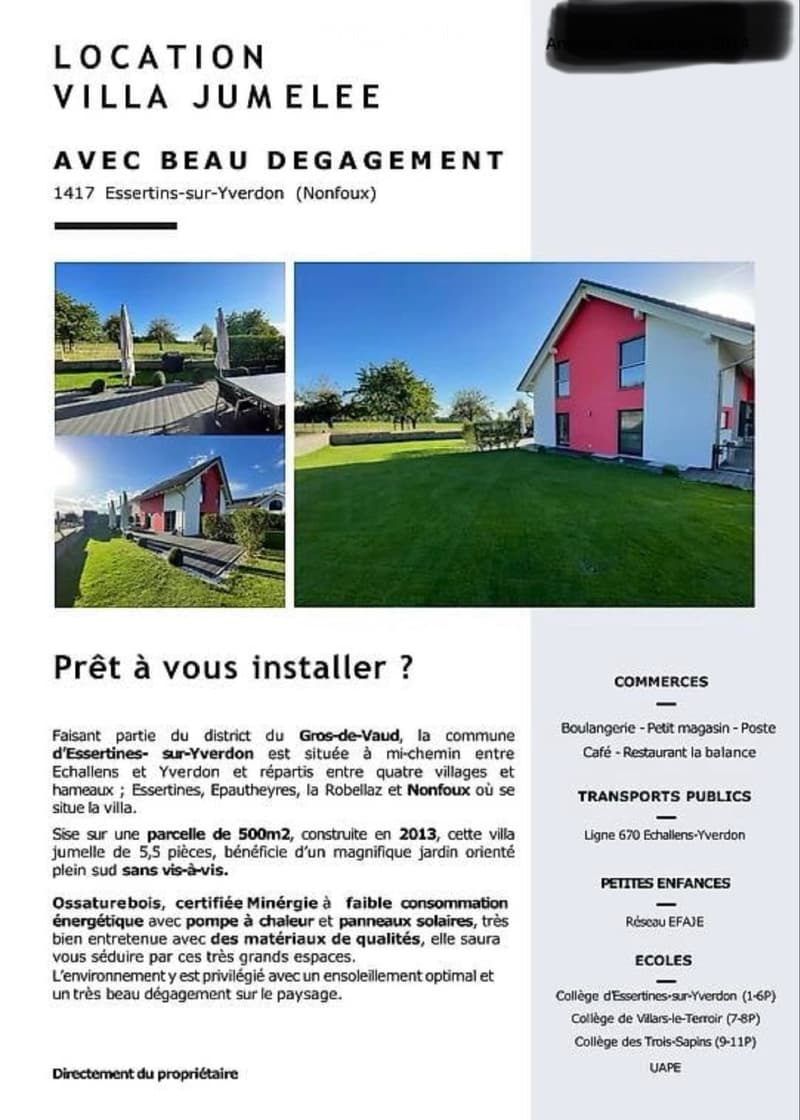 Villa jumelée de 5,5 pièces (1)