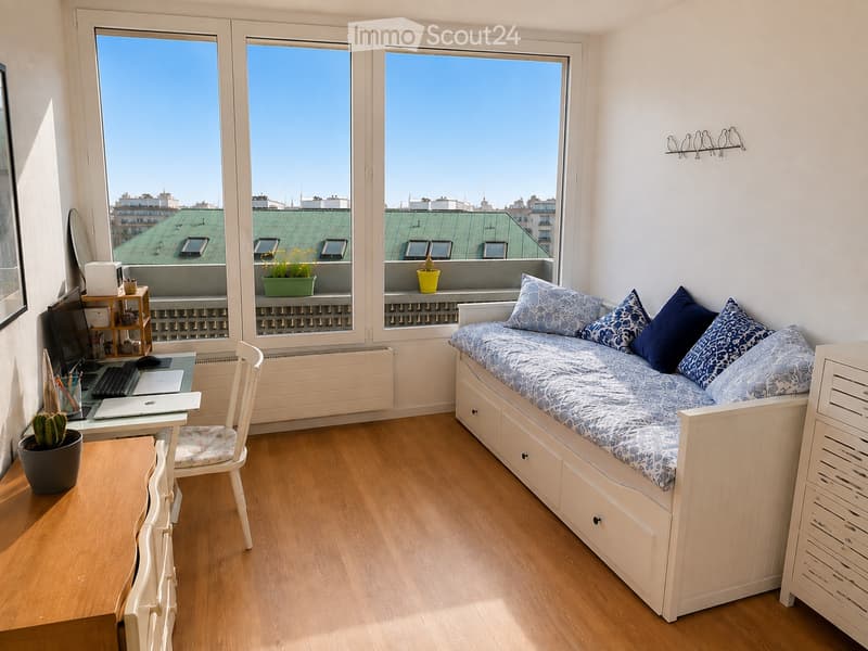 4 pezzi Eaux-Vives | Balcone 10 m² | Vista del Jet d'Eau (3)