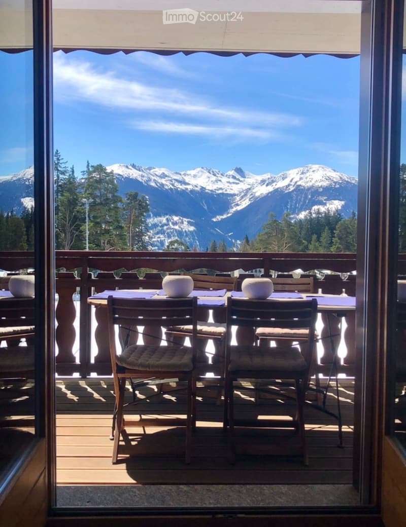 CRANS MONTANA, 100m2, Schöne Bergausichten, Besonders Sonnig (1)