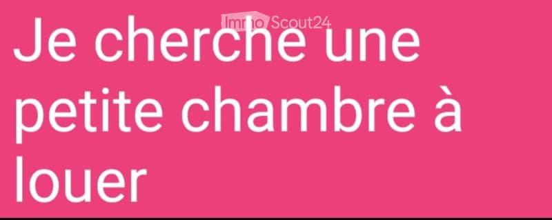 Je cherche une petite chambre à louer! (1)