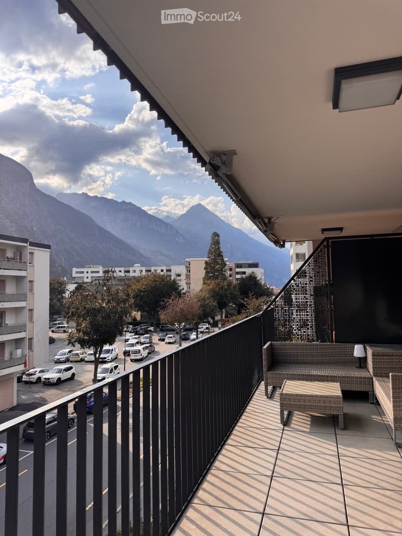 Martigny - Übernahme des Mietvertrags - 3,5-Zimmer-Wohnung im Stadtzentrum nahe Bahnhof (5)