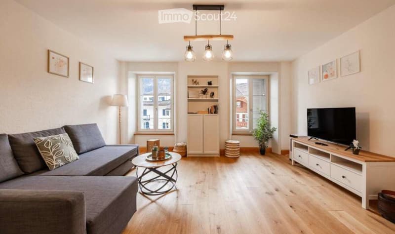 2½ Zimmer renoviert mit Garage im Zentrum von Charmey (1)