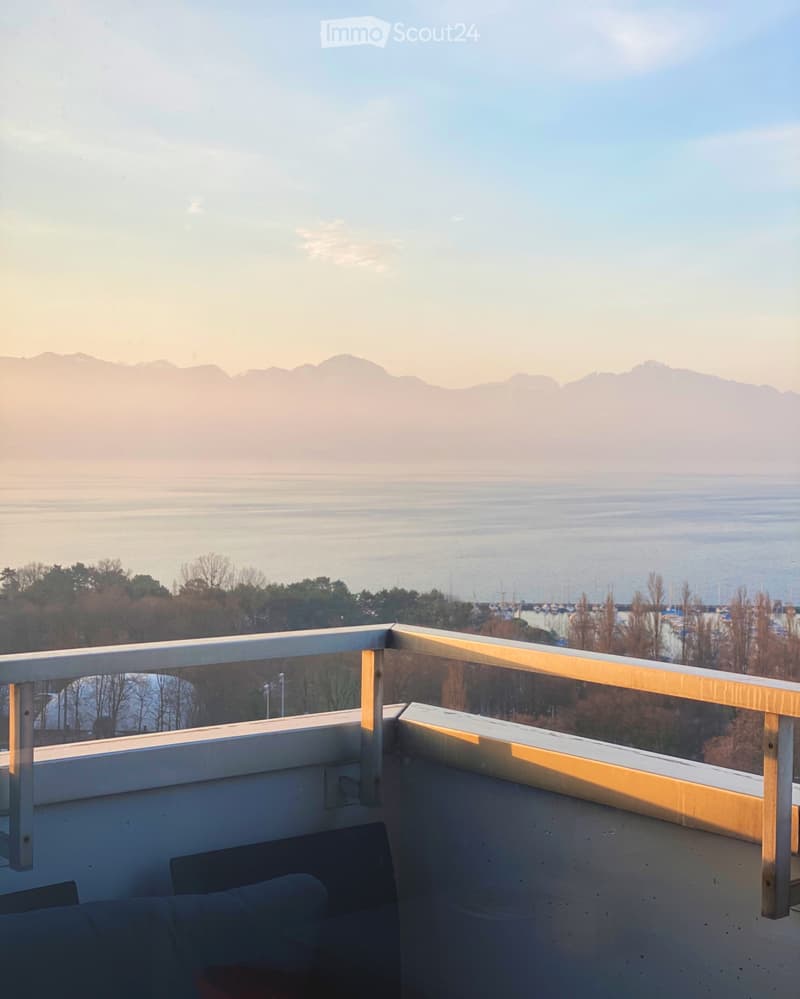 Superbe attique, vue lac panoramique, balcon, parking (1)