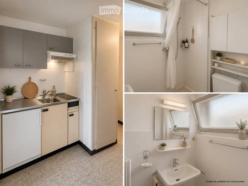 Studio 1,5 pièces rénové très bien situé à Monthey (2)