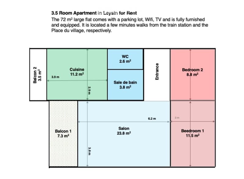 Appartement 3,5 pièces à louer à Leysin (2)
