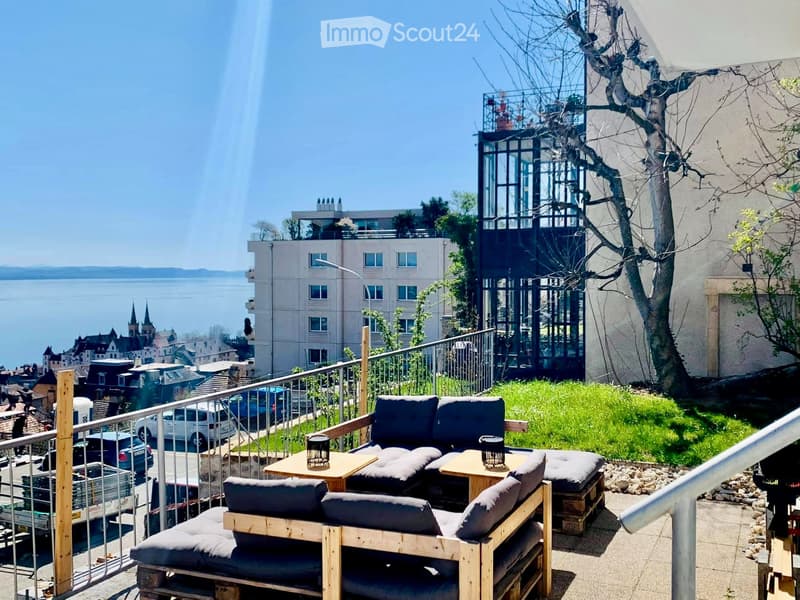 Chambre en colocation avec vue sur le lac à Neuchâtel (1)