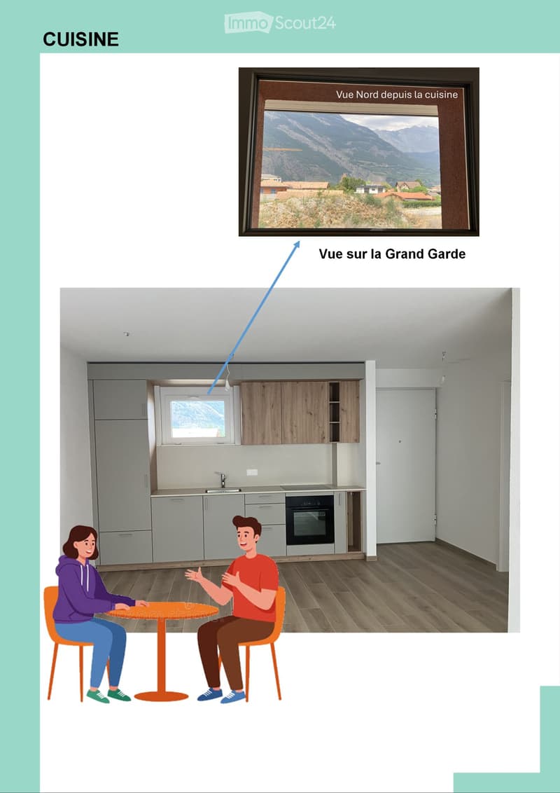 2.5 pces, Imm. neuf, Haut standing, Minergie, Foyer de jour (4)