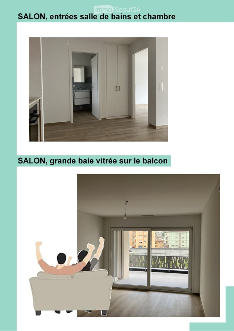 2.5 pces, Imm. neuf, Haut standing, Minergie, Foyer de jour (5)