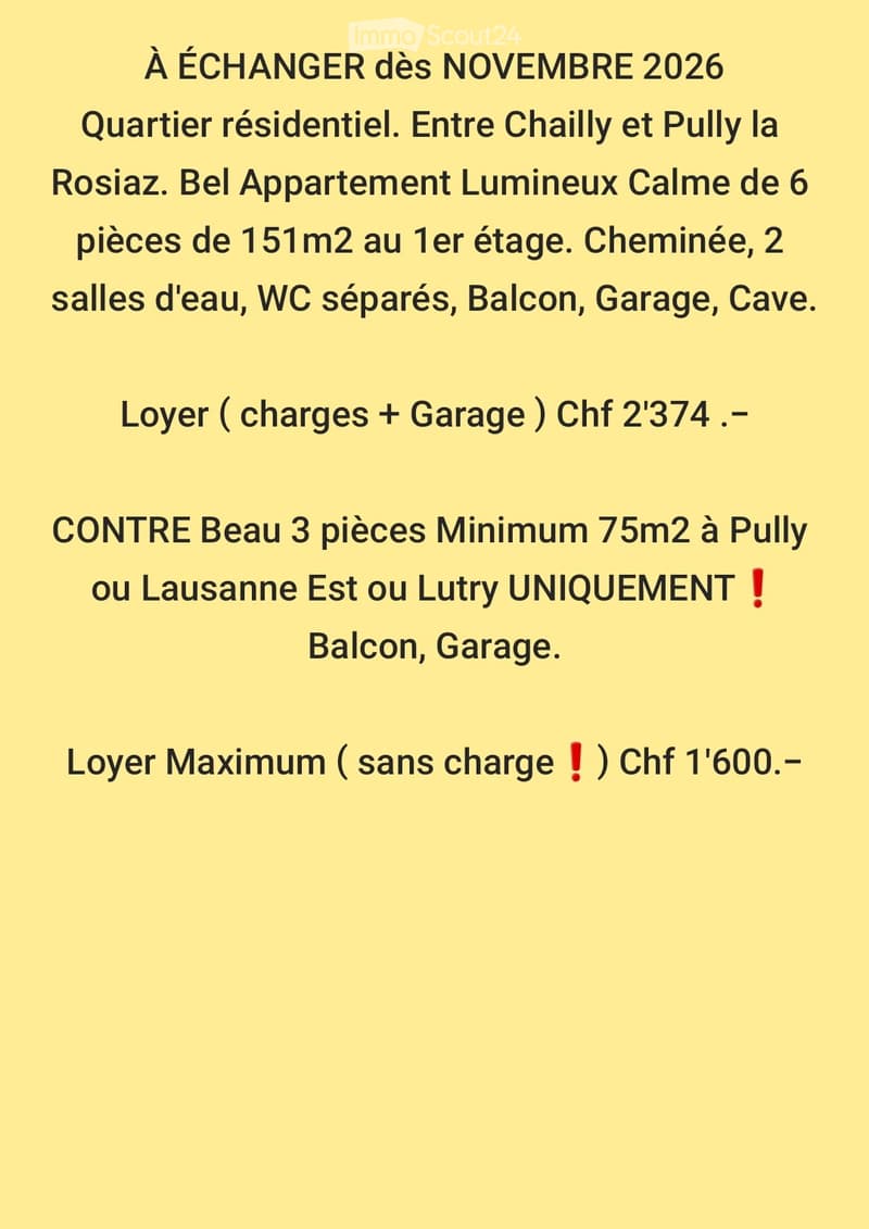UNIQUEMENT ÉCHANGE - Reprise de Bail Dès NOVEMBRE 2026 (1)