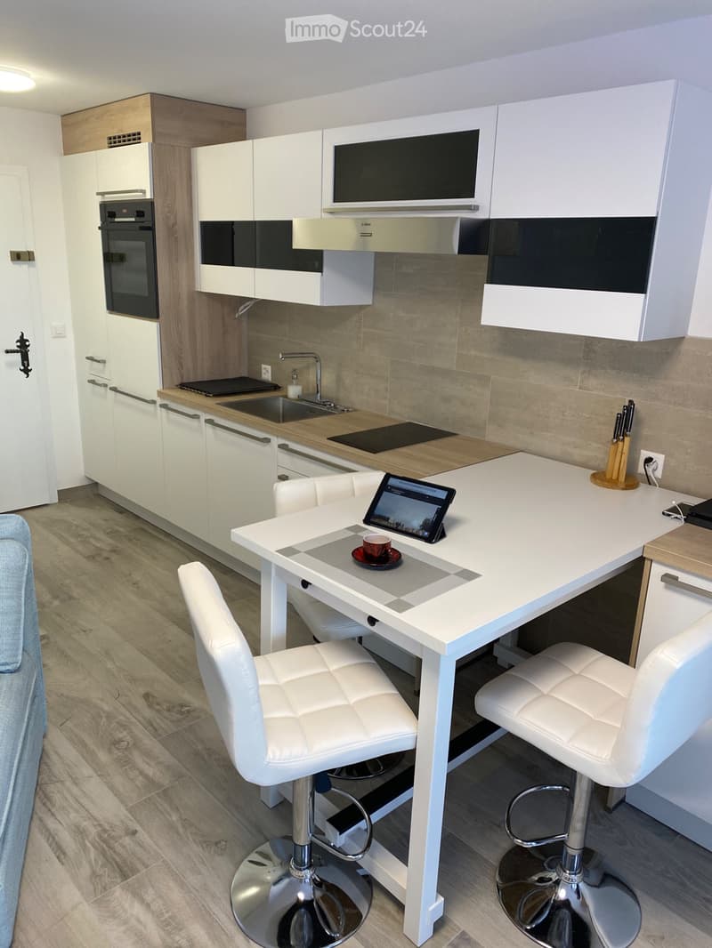 Super studio 1.5 pcs rénové, balcon, parking, Vue des Alpes (9)