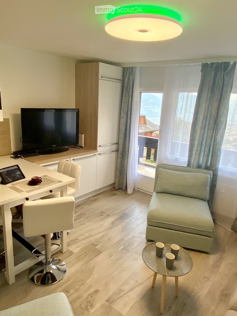 Super studio 1.5 pcs rénové, balcon, parking, Vue des Alpes (8)