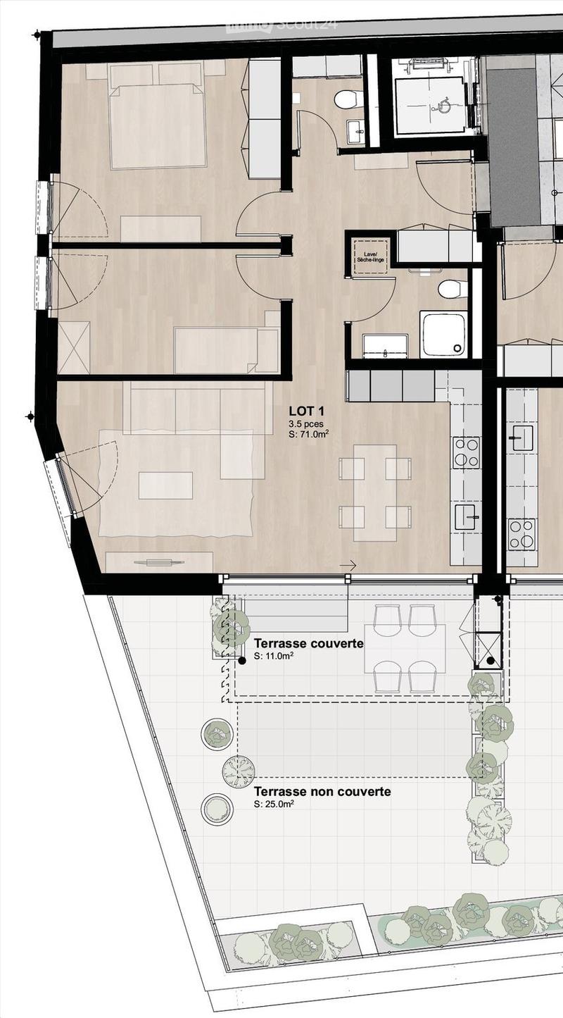 Magnifique 3.5 pièces avec terrasse 36m² et vue Mont-Blanc (1)