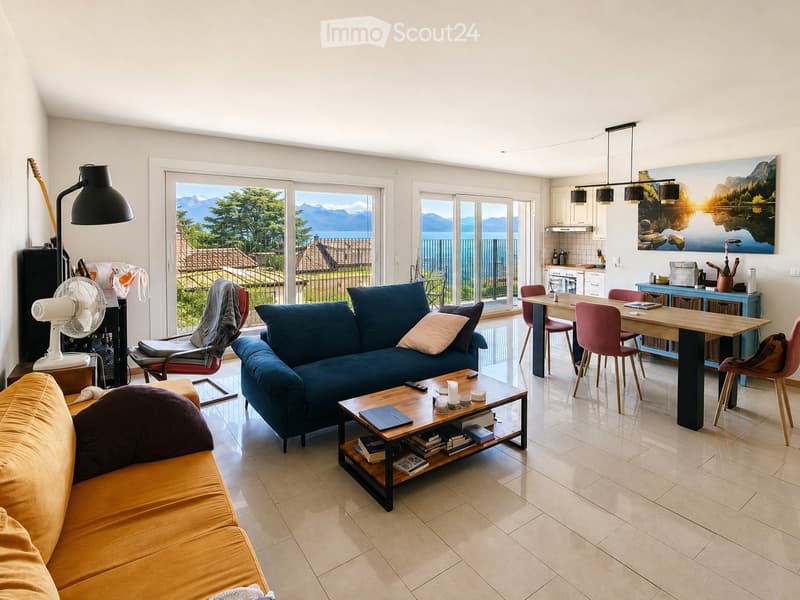 Colocation Grand Duplex vue sur lac et jura (5)