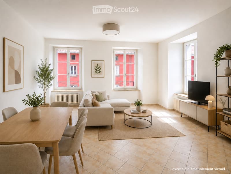 Superbe appartement de 3 pièces lumineux au centre du Locle (1)