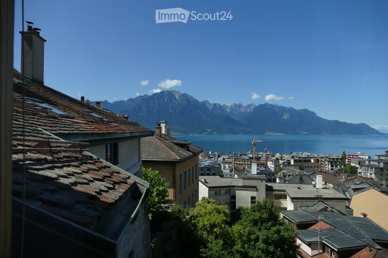Duplex, Montreux Vieille ville, vue 360, lumineux, calme (1)