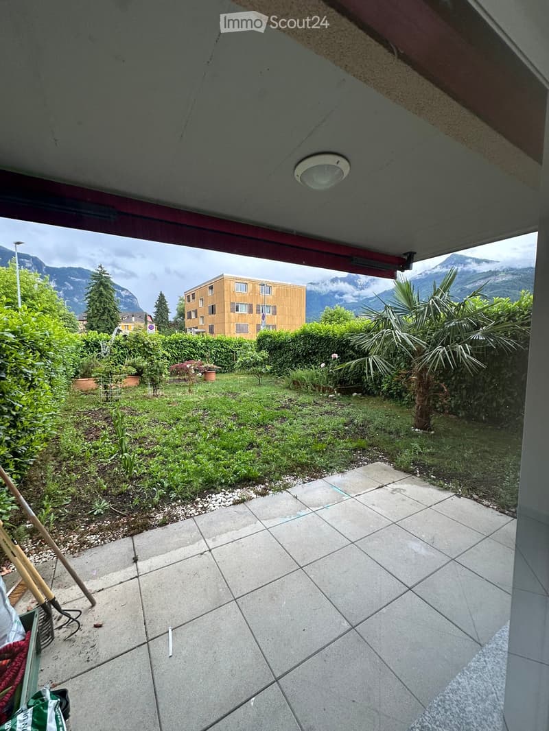 2.5 p lumineux avec jardin 60 m2 à Bex (4)