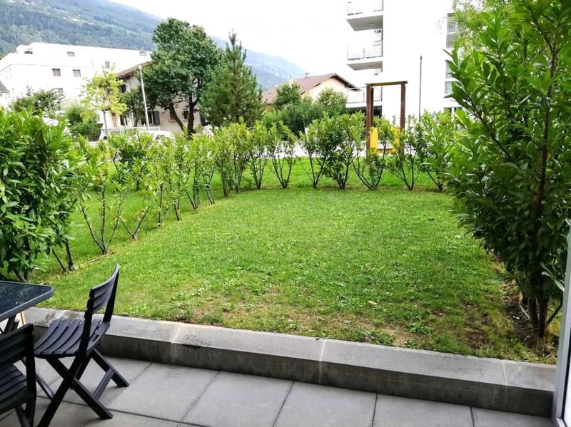 Sion - Studio minergie avec terrasse et pelouse (4)