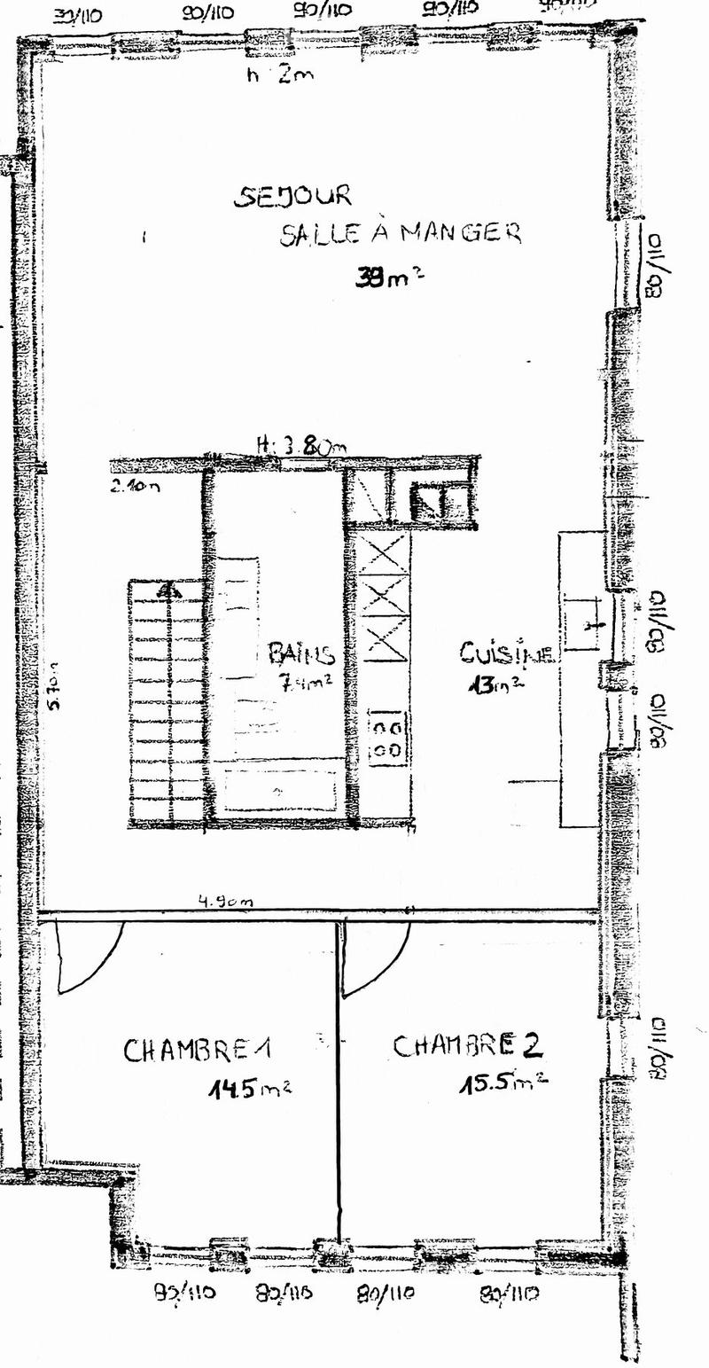 Appartement de 100m2, au 1er étage dune maison familiale. (5)