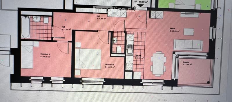 Appartement 4 pièces de 67 m2 (1)