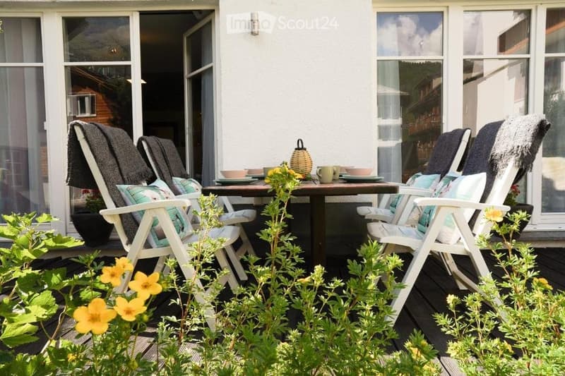 Charmant appt. 3 ch. avec terrasse & jardin - centre village (1)