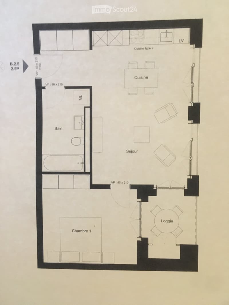 Appartement récent de 2,5 pièces avec vue sur les montagnes (4)