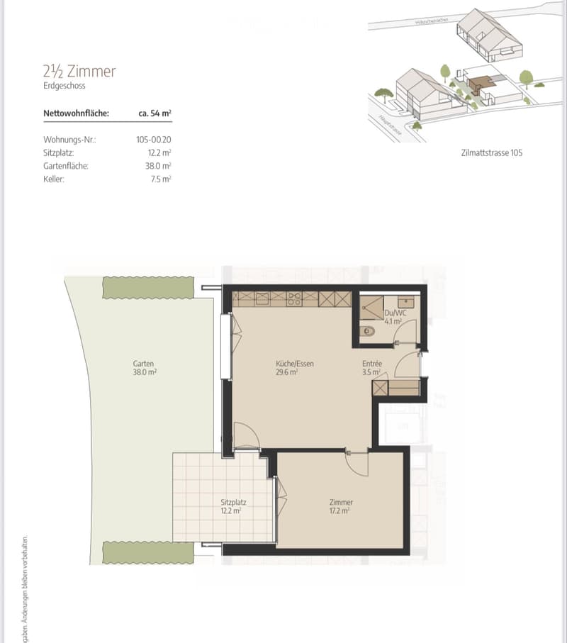 Neue 2,5-Zimmer-Wohnung mit Garten in Rapperswil BE (1)