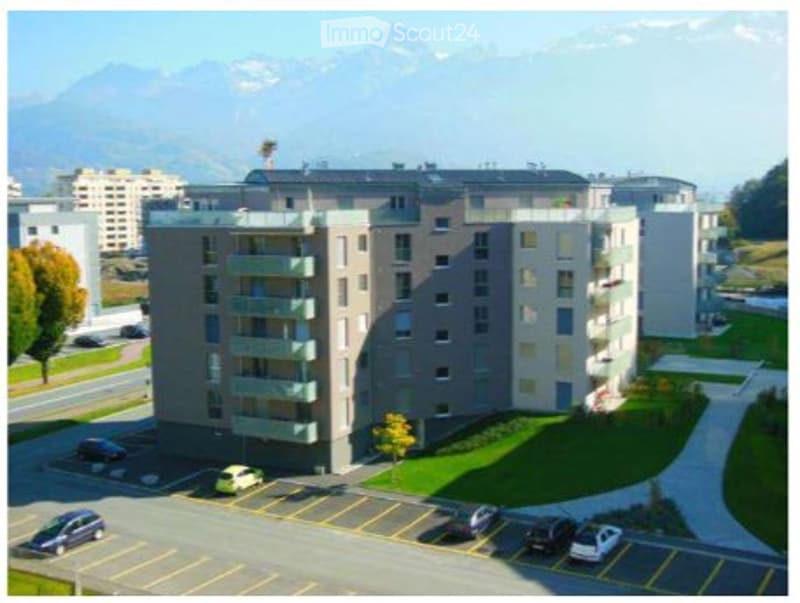 3.5 p. récent, 4è, balcon, 2pl. parc, 30 mn Lausanne - Sion (1)