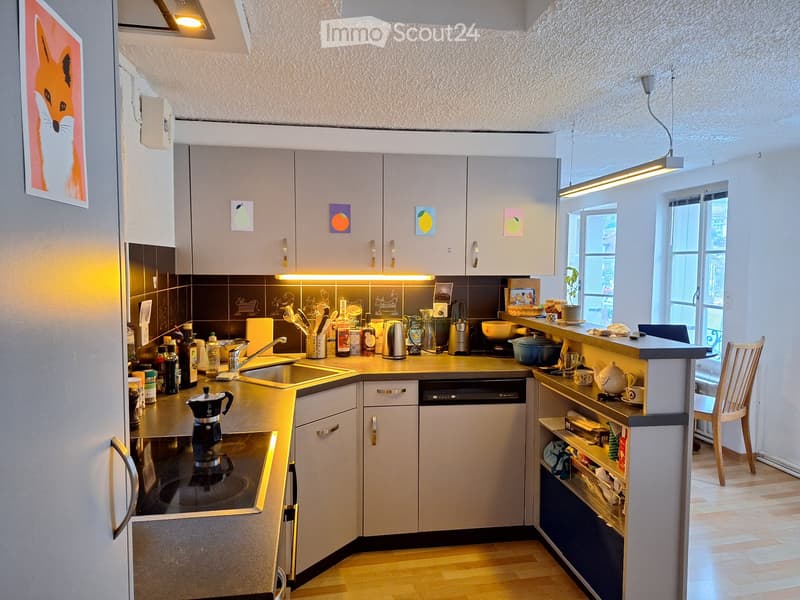 Beau studio en duplex en basse-ville de Fribourg. Libre mtn (3)
