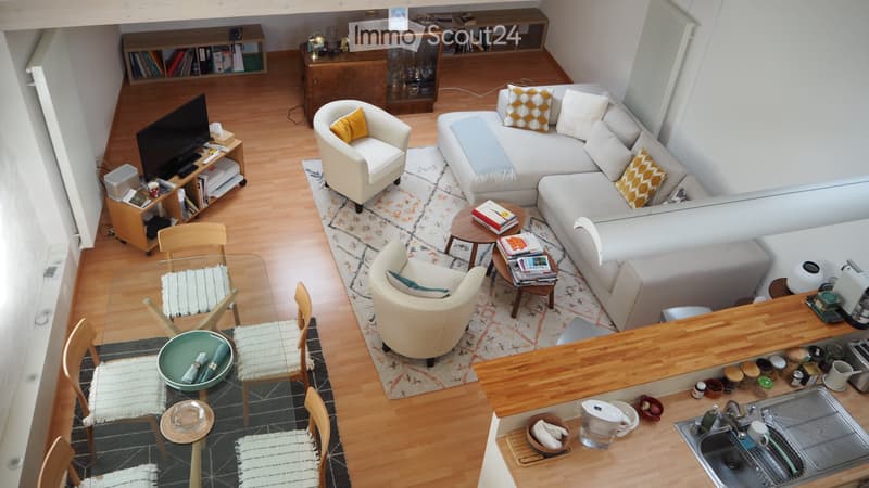 Lutry-bourg Loft de caractère, 80 m² avec mezzanine (1)