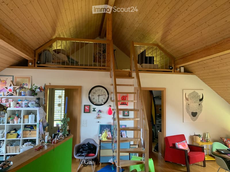 Suche Nachmieter in Bauernhof Dachwohnung 4 Zi und Galerie (1)