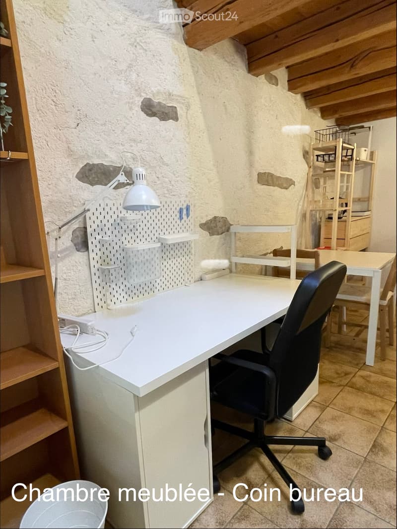 Grande chambre meublée, 45m2, dans maison vigneronne (4)