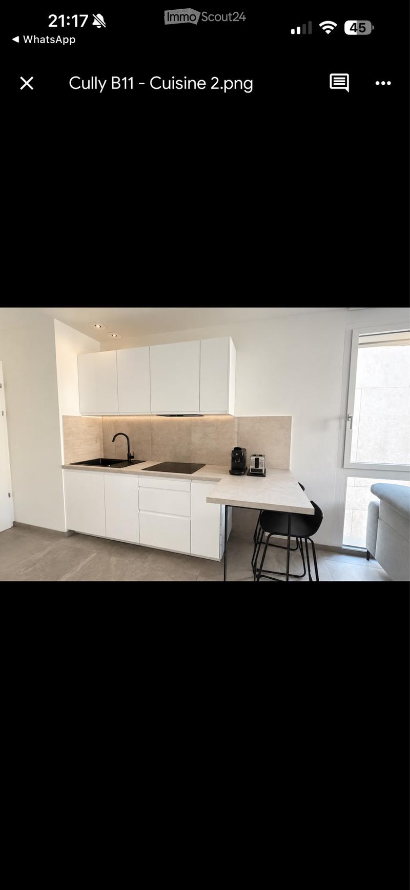 À louer : Appartement meublé et entièrement équipé à Cully (1)