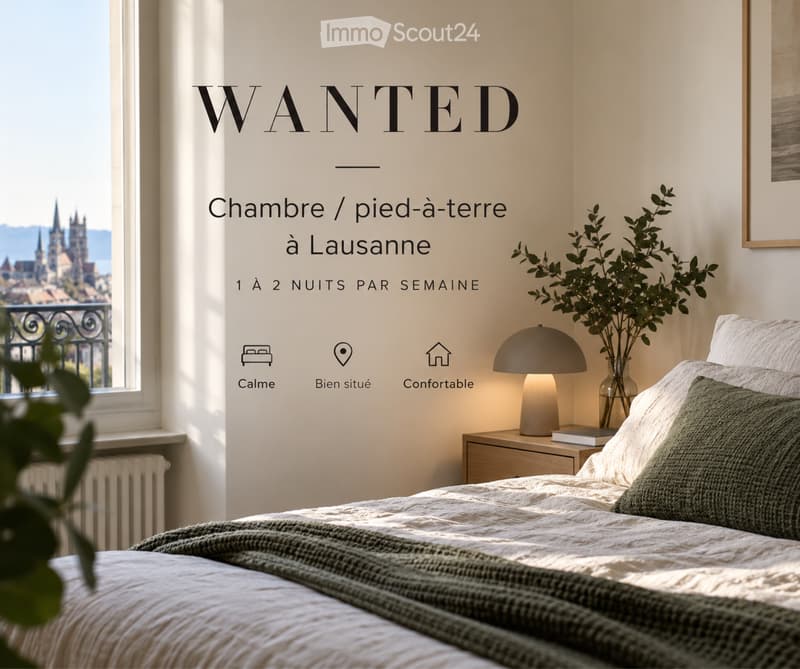 Recherche chambre Lausanne 1 à 2 nuits par semaine (1)
