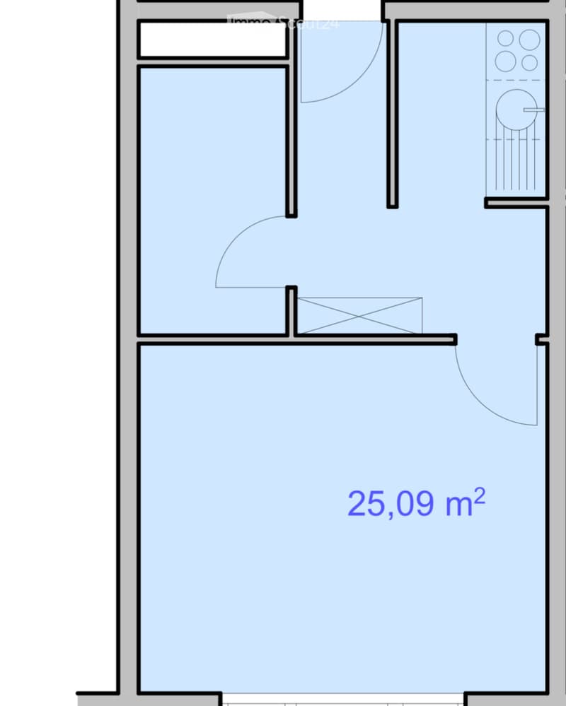 Location à lannée - studio rénové surface habitable de 30m2 (5)