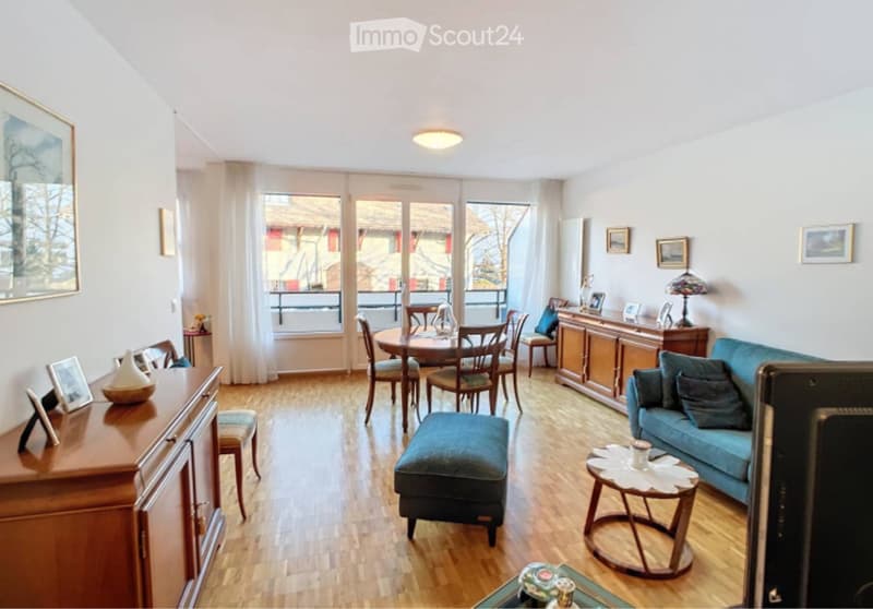 Grand appartement 3 pièces 75m2 avec balcon à Meyrin (1)