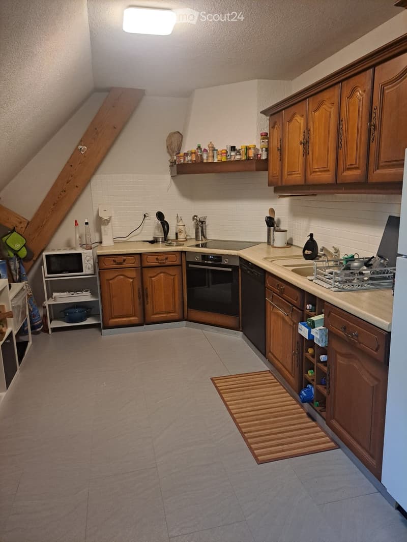 Loft en attique avec poutres apparentes (4)