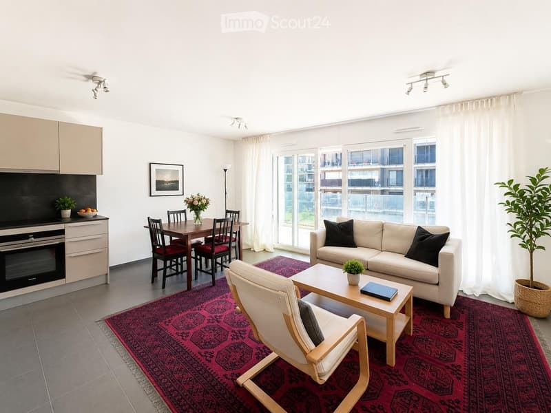Superbe 3,5 pièces, calme, tout agencé + 1 place souterraine (2)