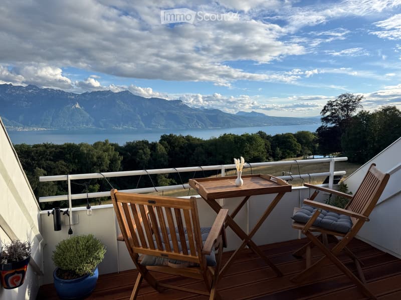 Duplex avec vue sur le lac -Vevey- Chardonne (1)