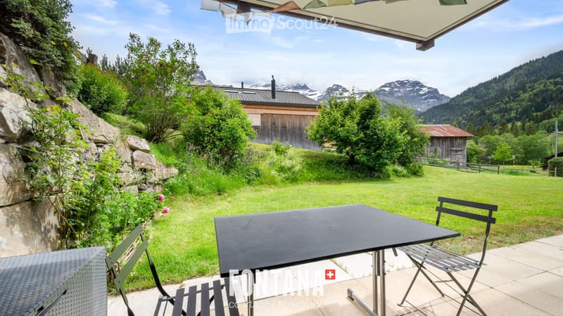 Appartement d'une pièce meublé avec terrasse aux Diablerets (5)