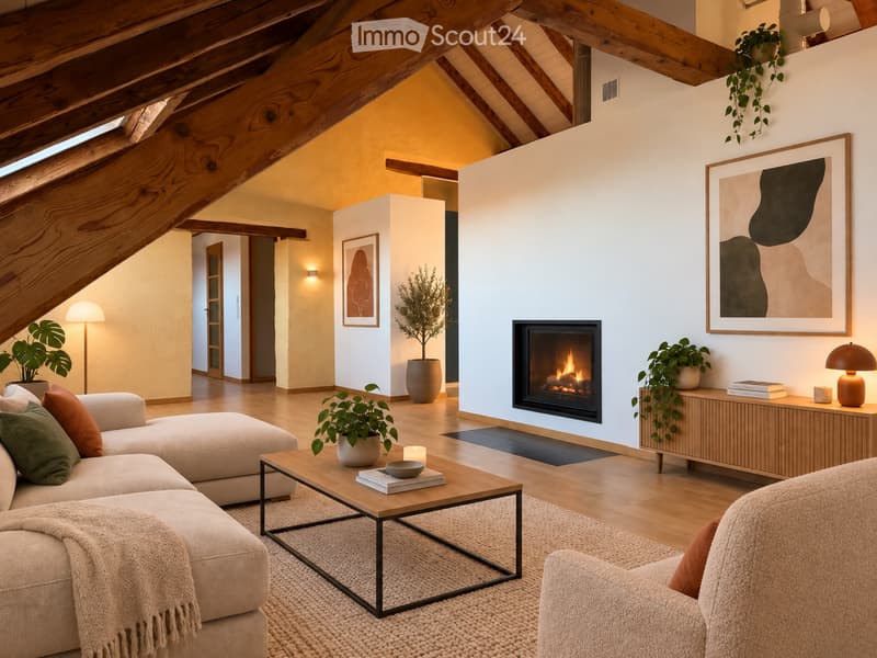 Appartement de caractère de 120 m² avec cheminée (2)