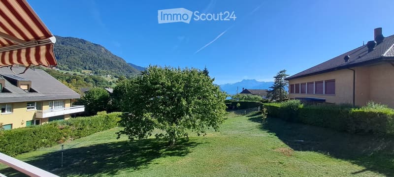 Appartement lumineux,vue montagnes,aperçu lac,dès Octobre (1)