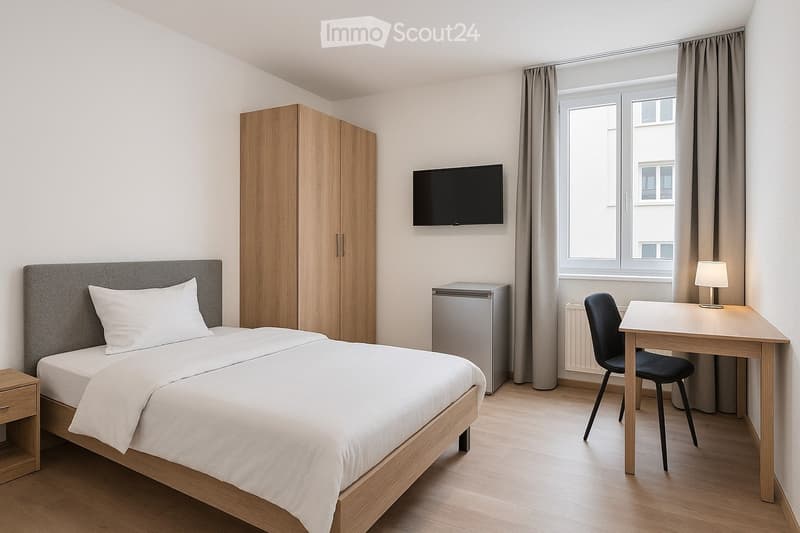 Moderne, möblierte Studiozimmer (1)