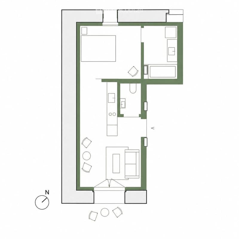 PUIDOUX  Magnifique 2 pièces neuf avec jardin privatif (4)