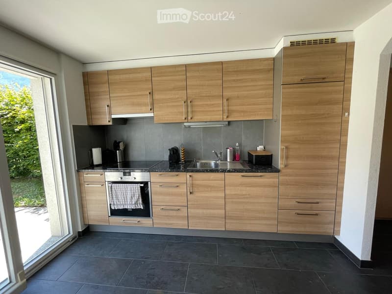 Très bel appartement 2pc 1/2 au rez avec terrasse et pelouse (3)