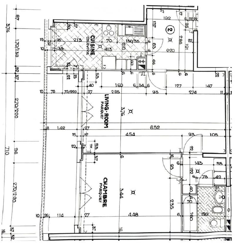 Appartement de 3,5 pièces, 3ème étage, 69 m2, balcon 11 m2 (12)