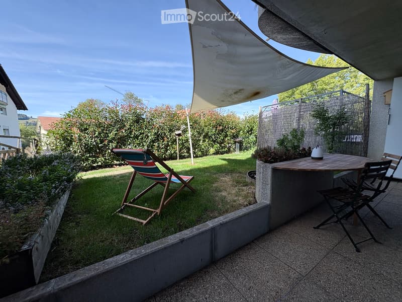 Appartement de 2.5 pcs de 70 m² avec jardin à Attalens (2)