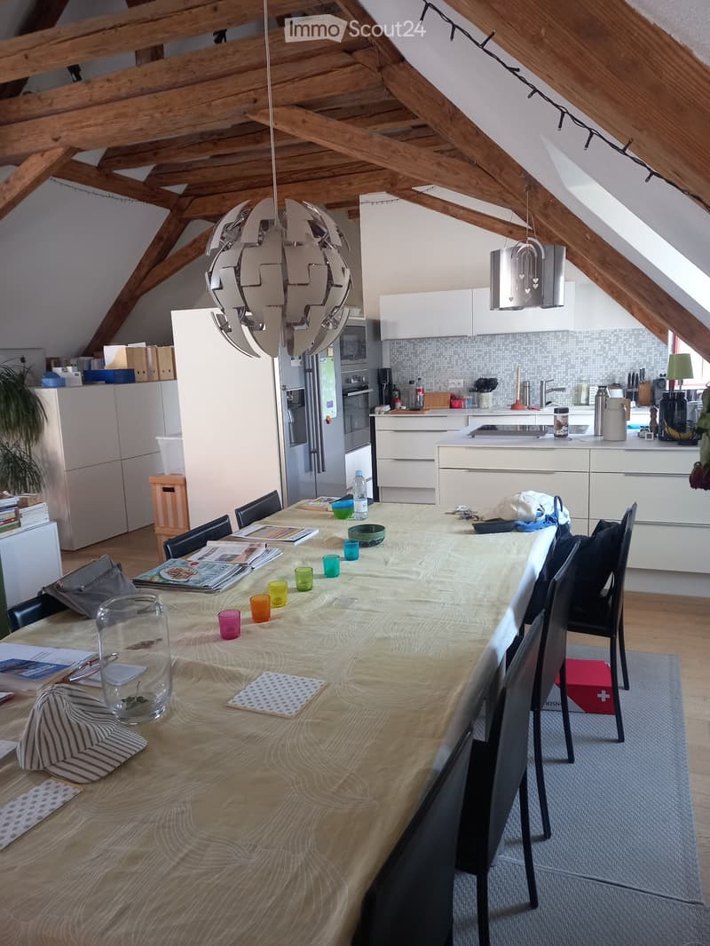 5.5 pièces dans les combles avec terrasse (centre d'Yverdon) (2)